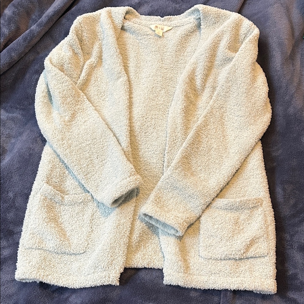 Cozy Kids' Sweater in Soft blue/green